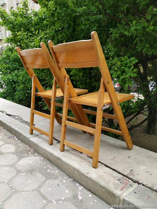 实木折叠椅两个同出_其他木制用品_九日九杂货铺【7788木艺】