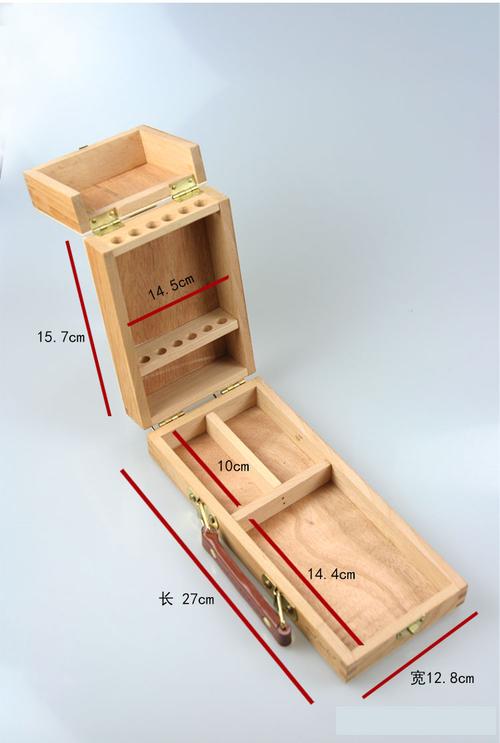 蒙玛特油画箱3层写生工具箱抽屉式收纳盒彩铅素描画架木制多功能三层